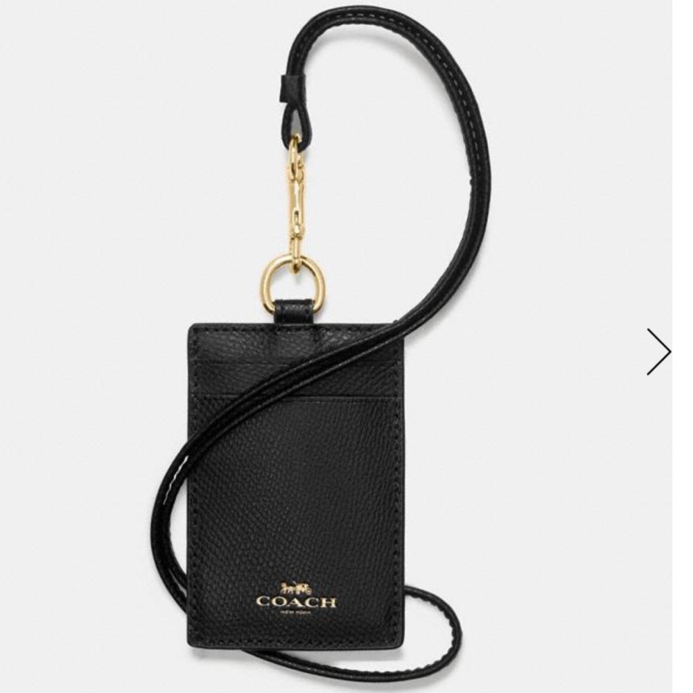 NWT Authentic Coach ID Lanyard In Signature Canvas